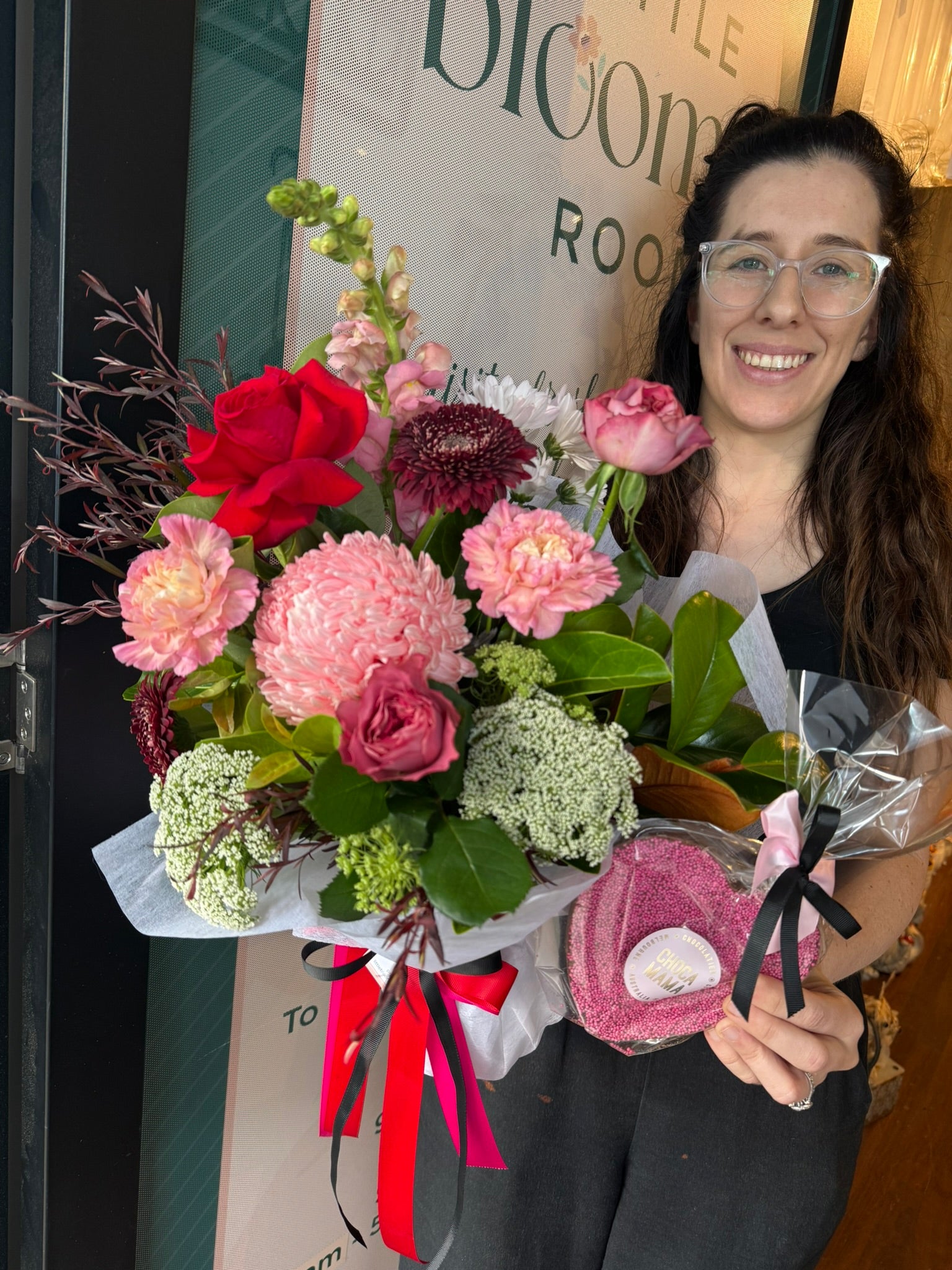 I <3 You Posy & Chocolate Combo