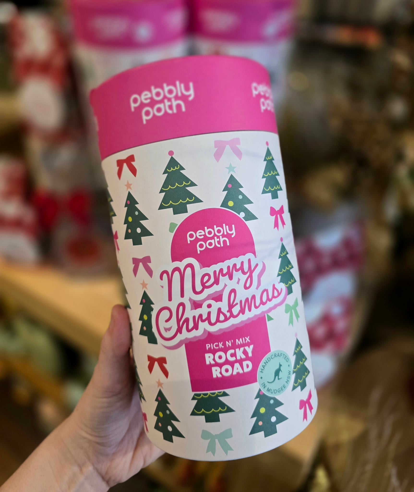 Rocky Road - Pick n Mix Gift Cylinder - Merry Christmas