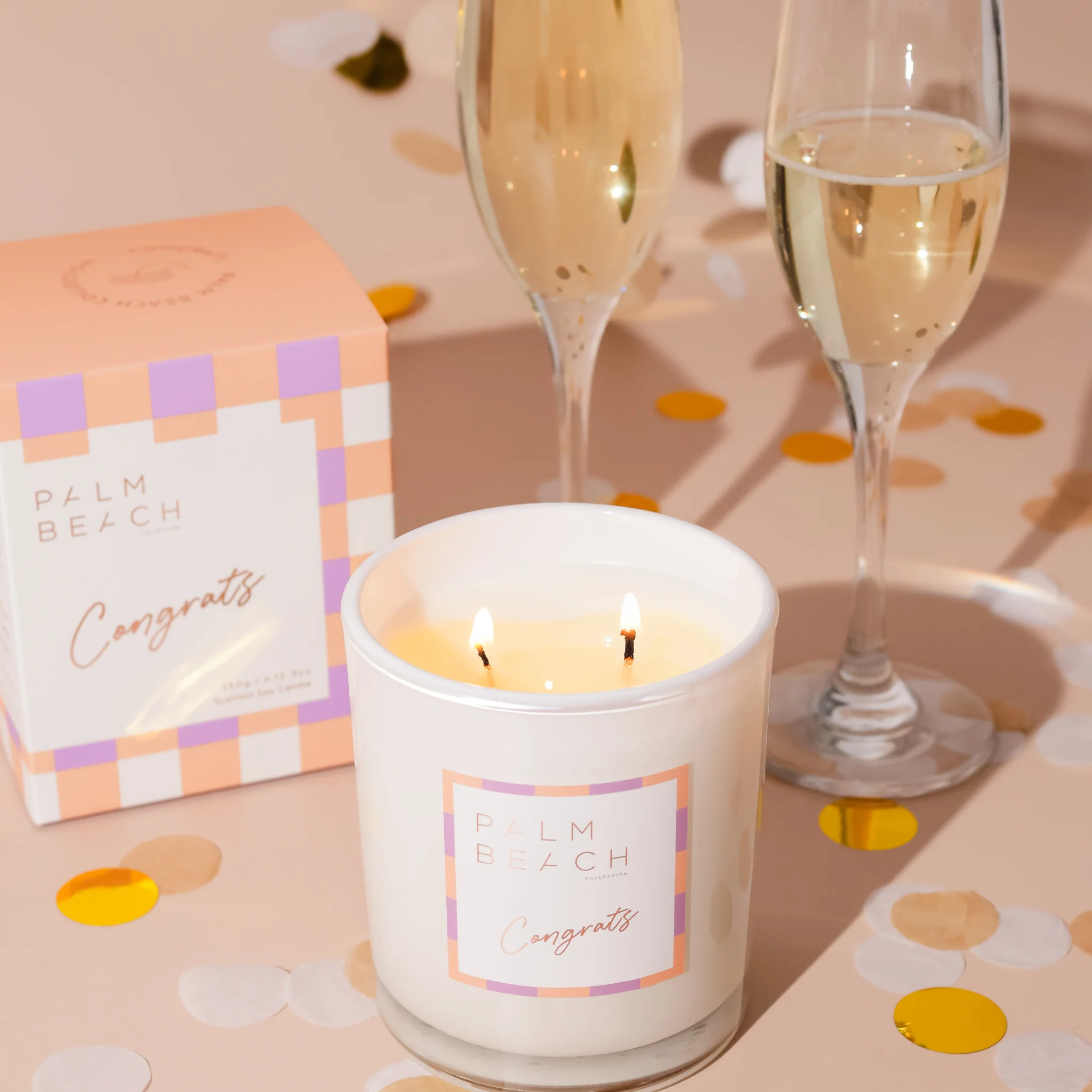 Congrats Candle 250g - Palm Beach