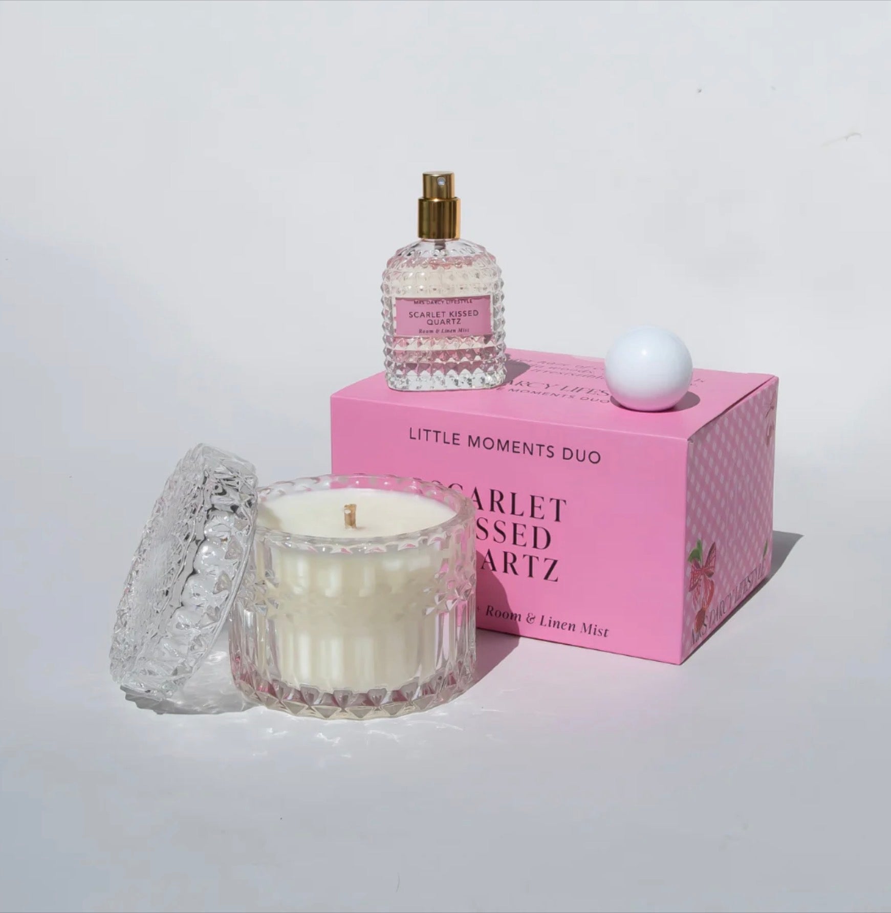 Scarlet Kissed Quartz - Little Moments Duo