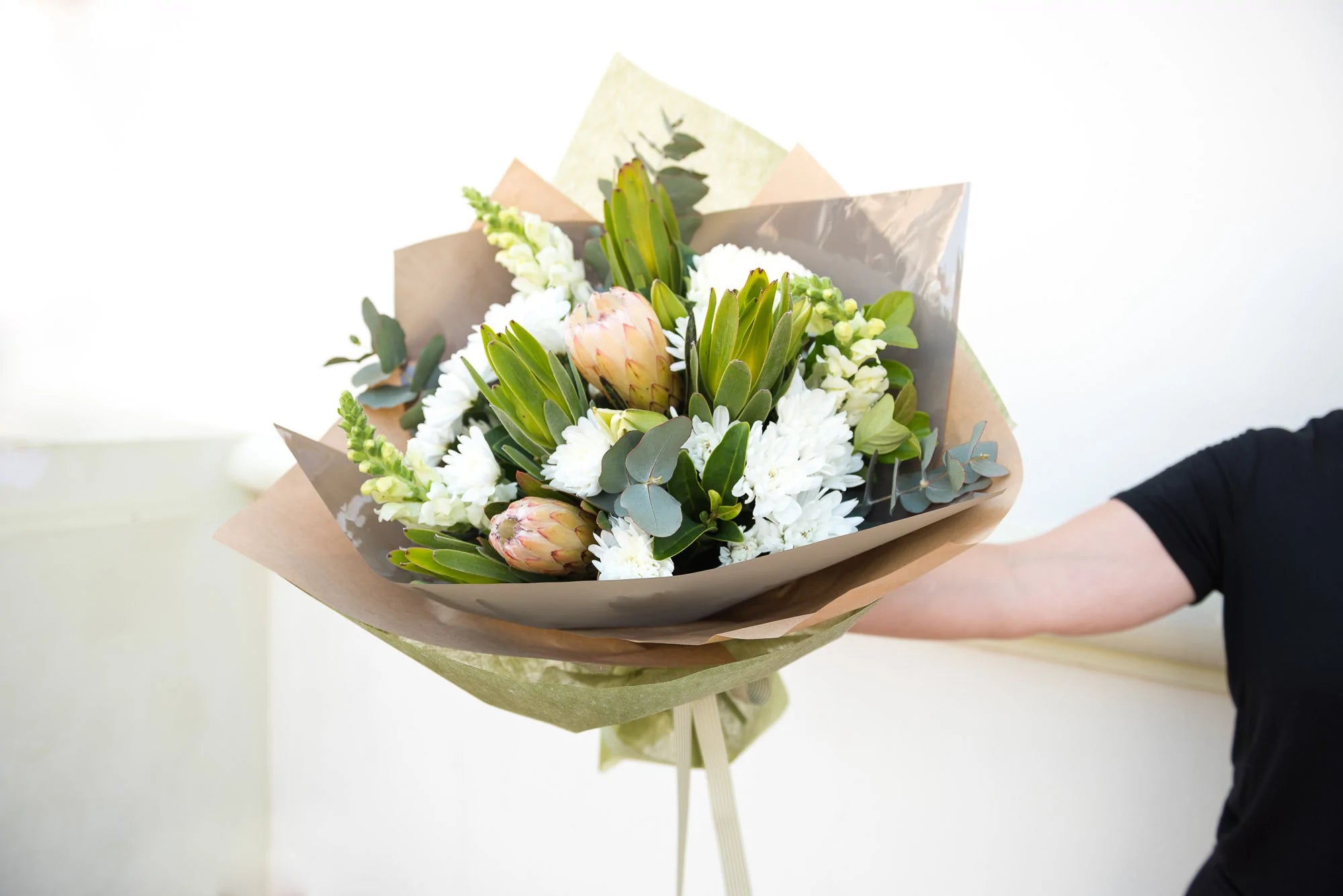 Sympathy Whites and Greens Bouquet