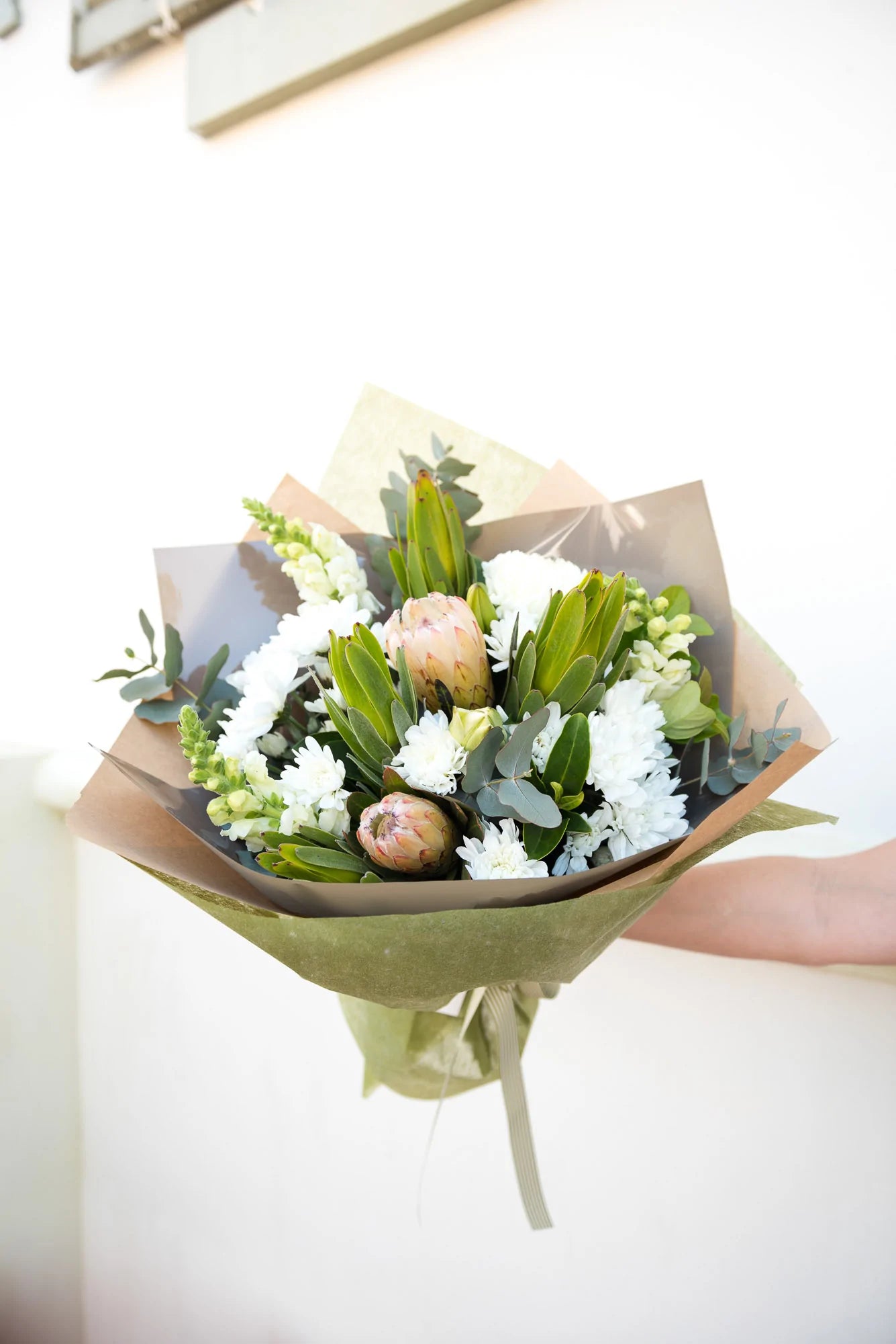 Sympathy Whites and Greens Bouquet