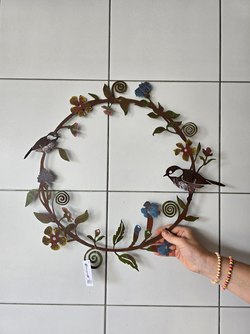 Colourful Bird Wreath