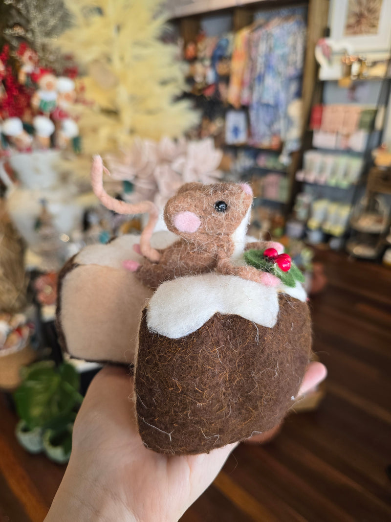 Felt Doughnut with Mice