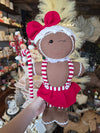 Mrs. Gingerbread Man with Candy Cane