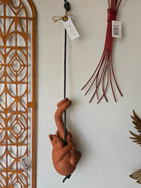 Hanging Hugging Possum Decor - Terracotta