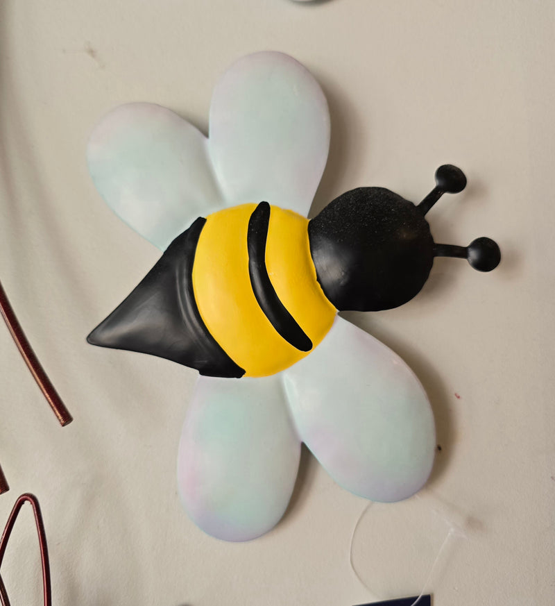 Tin Bee Wall Ornament