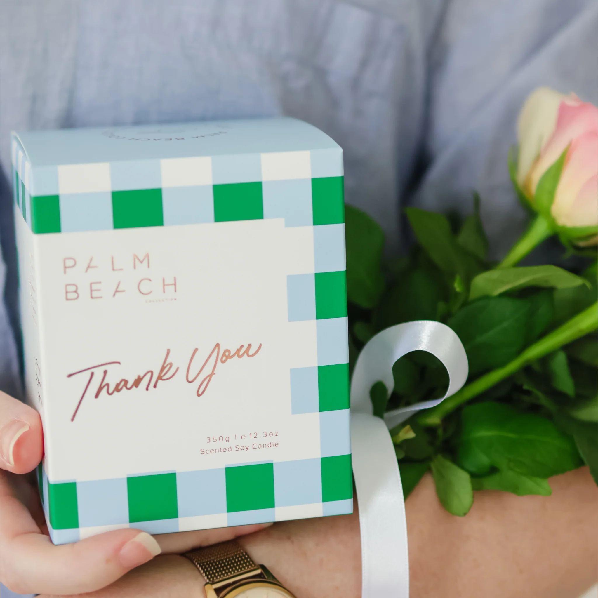 Thank You Candle 250g - Palm Beach