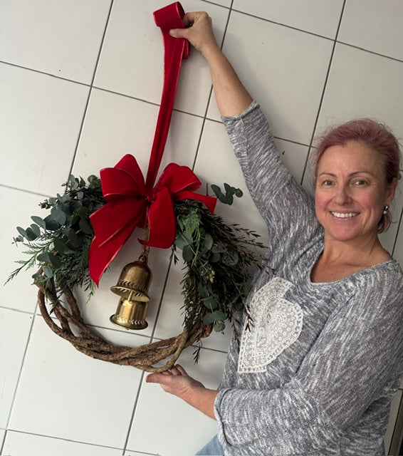 Christmas Wreath Workshop  ✨ SAT 12th DEC✨  3:00-5:00pm