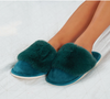 Emerald Cosy Luxe Slippers - Annabel Trends