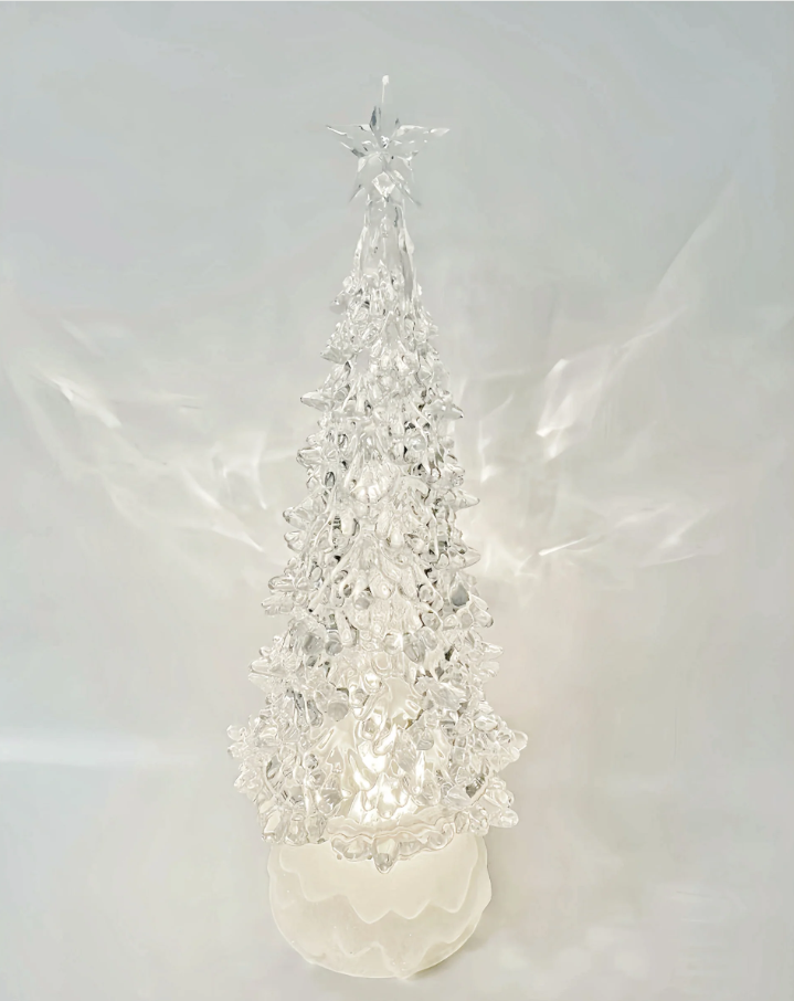 45cm Acrylic Tree with Rotating Light